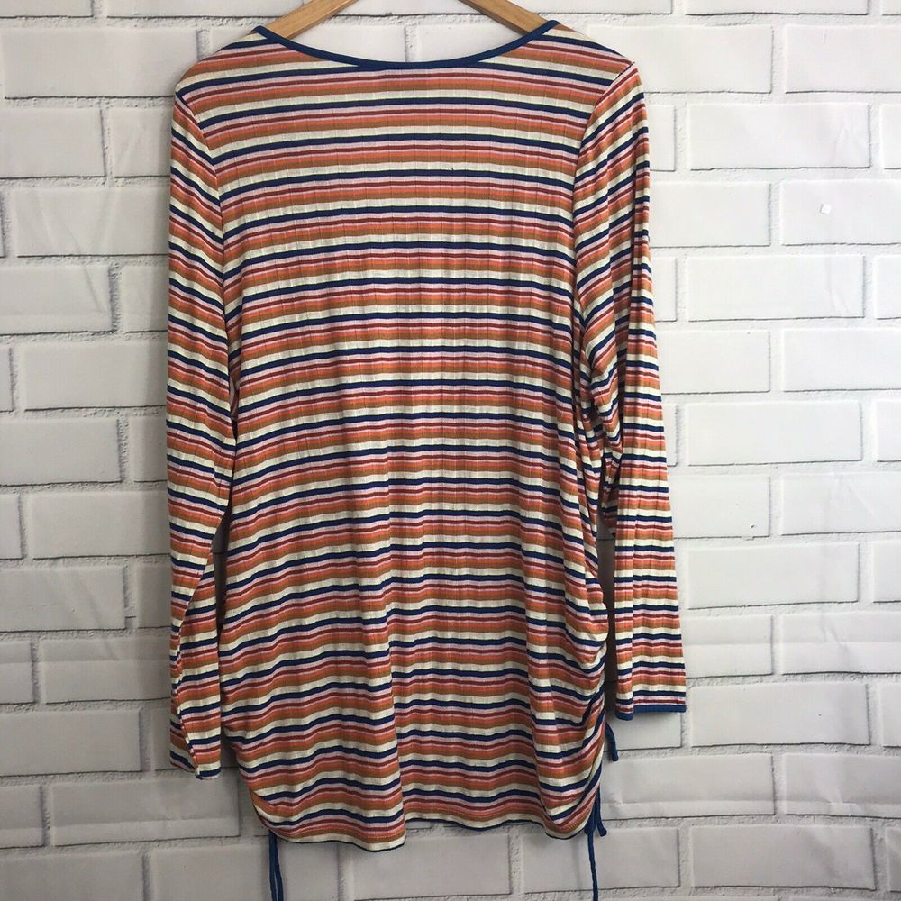 ModCloth Stripe Drawstring Side Plus 3XL Top - Picture 6 of 7
